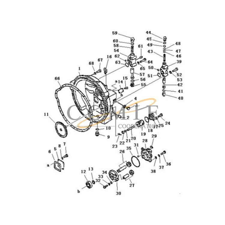 China 07042-20415 tapered plug Pengpu PD320-1 PD320-2 bulldozer torque ...