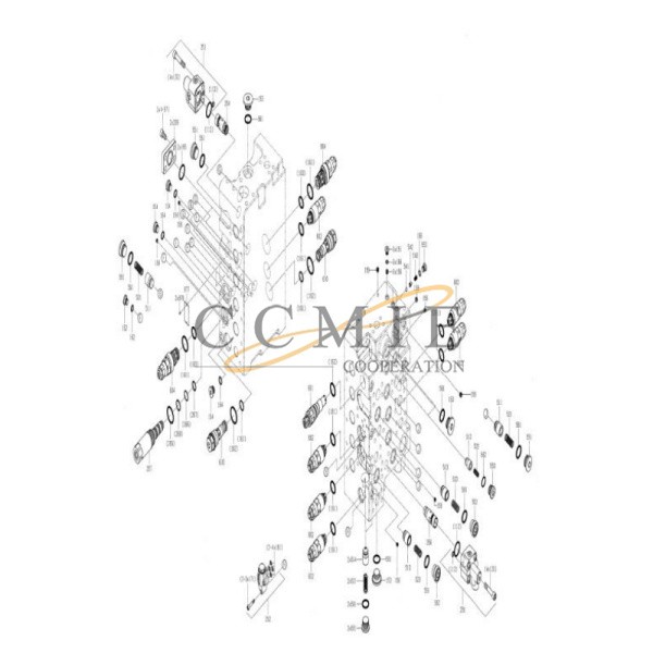 部分 China 860126693 port relief valve XE265C excavator XCMG excavator