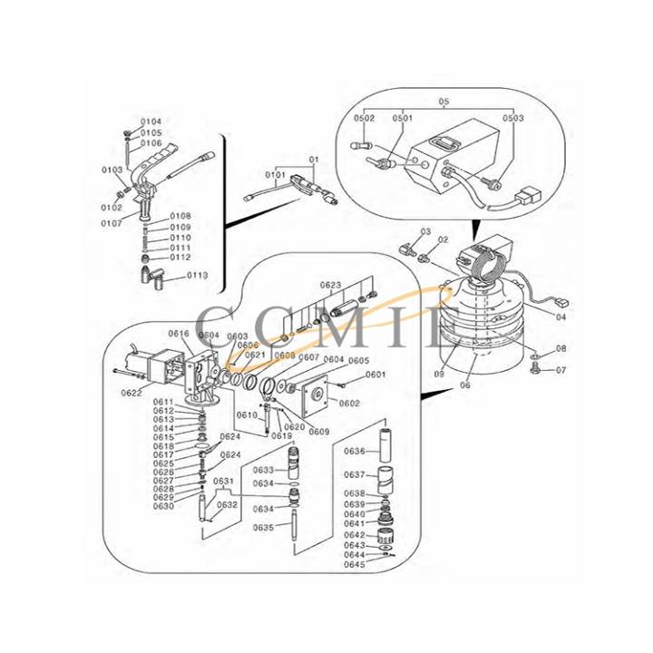 China 4606562 * Grease gun HITACHI EX1200-6 HYDRAULIC EXCAVATOR
