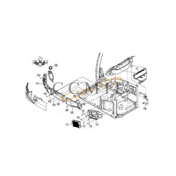 China 7058382 Grille HITACHI 490LCH-5A Hydraulic Excavator spare parts ...
