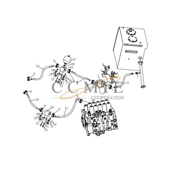China 803389323 Filter XCMG XE335C excavator spare parts