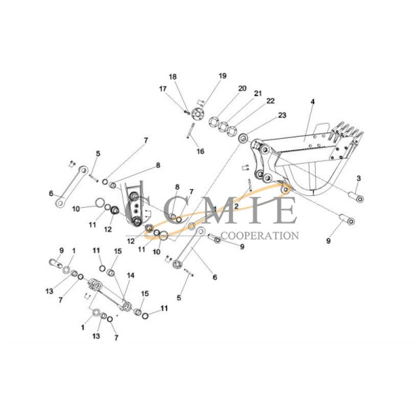 China B230101000622 excavator DSI dust ring Sany excavator