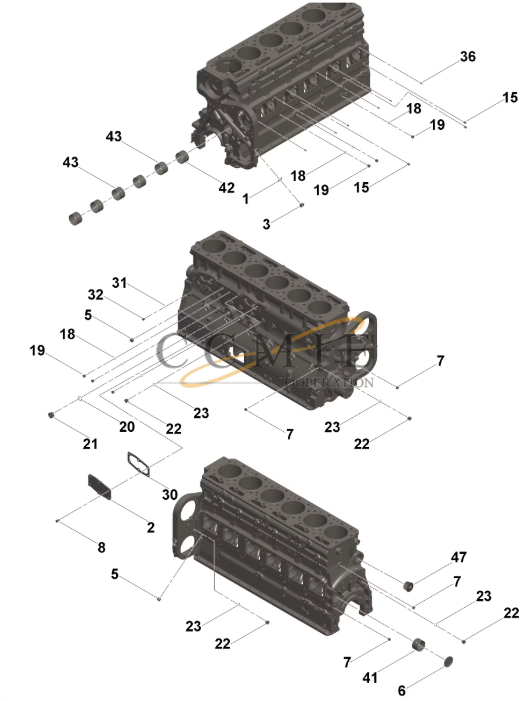 China S966E Pipe Plug Cummins 41308390 spare parts manufacturers and ...