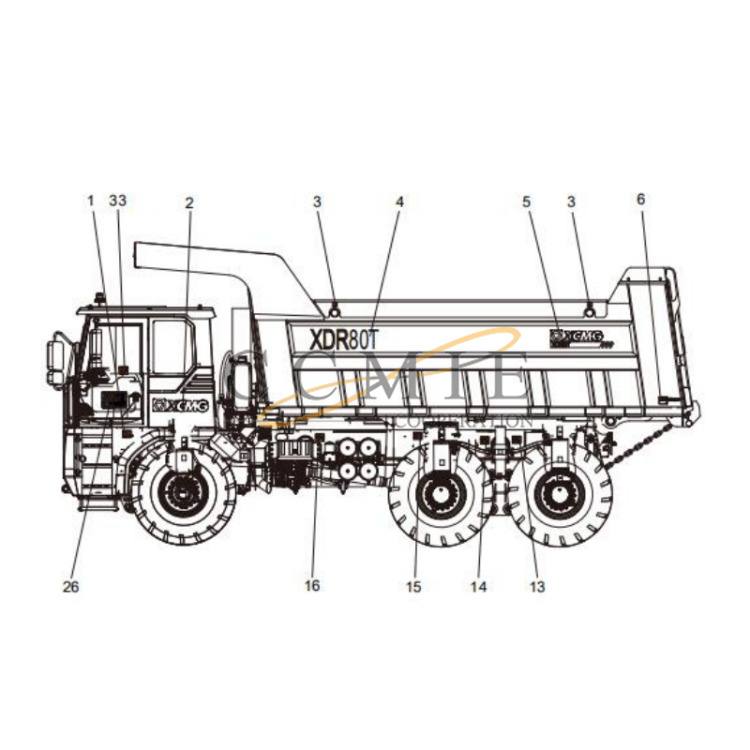 むい XCMG Official Manufacturer Electric Driver Dump Truck Xde400