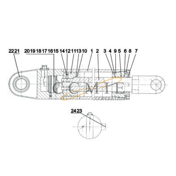 China 860539226 958A displacement sensor XCMG RP603 asphalt