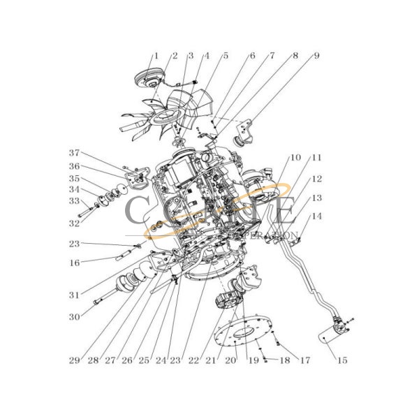 China 310705910 Right front bracket XCMG XE215D excavator spare