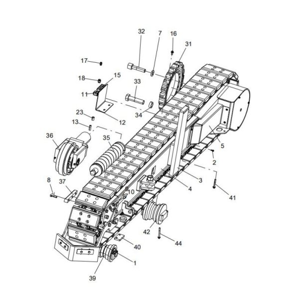 China 200605332 Left crawler drive device XCMG RP603 asphalt paver