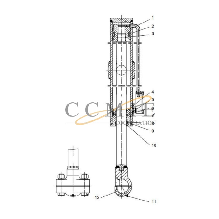 China 803094764 blade swing cylinder XCMG GR165 grader motor