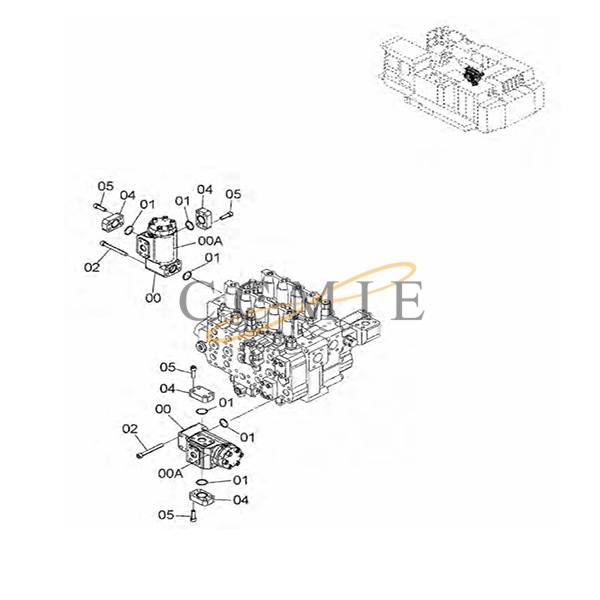 China 4118188 hangar HITACHI EX1200-6 HYDRAULIC EXCAVATOR spare parts ...
