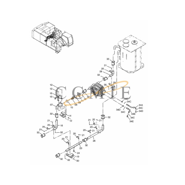 China 4433092 valve HITACHI ZAXIS 870H-3 HYDRAULIC EXCAVATOR spare