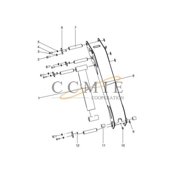 China 351900965 INNER BOOM STRUCTURE XCMG SQZ200 truck mounted crane ...