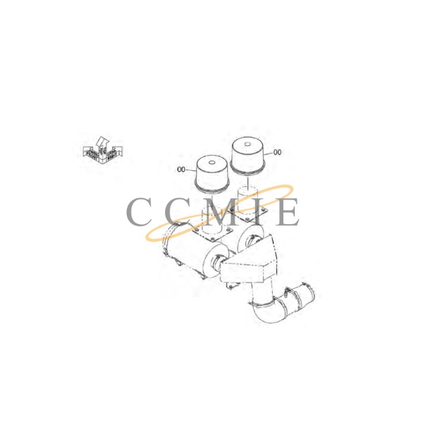 China YA00026818 Pre-filter HITACHI ZX890LCH HYDRAULIC EXCAVATOR
