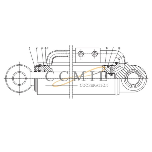 China 860111186 left and right steering cylinders XCMG ZL50GN