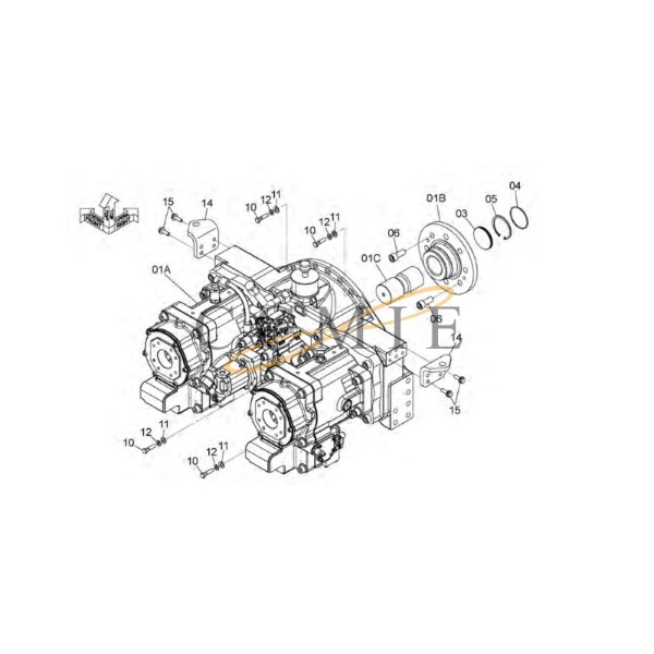 China 4311619 End Plate HITACHI ZX890LCH HYDRAULIC EXCAVATOR spare