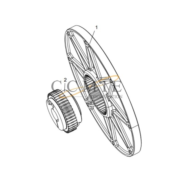 China 228300469 YZ12D elastic coupling XCMG XS123 road roller
