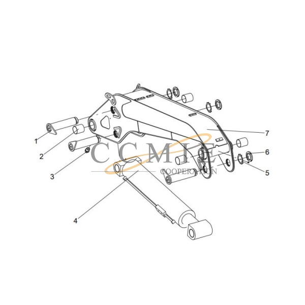 China 352101891 INNER BOOM STRUCTURE XCMG SQZ330 truck mounted crane ...