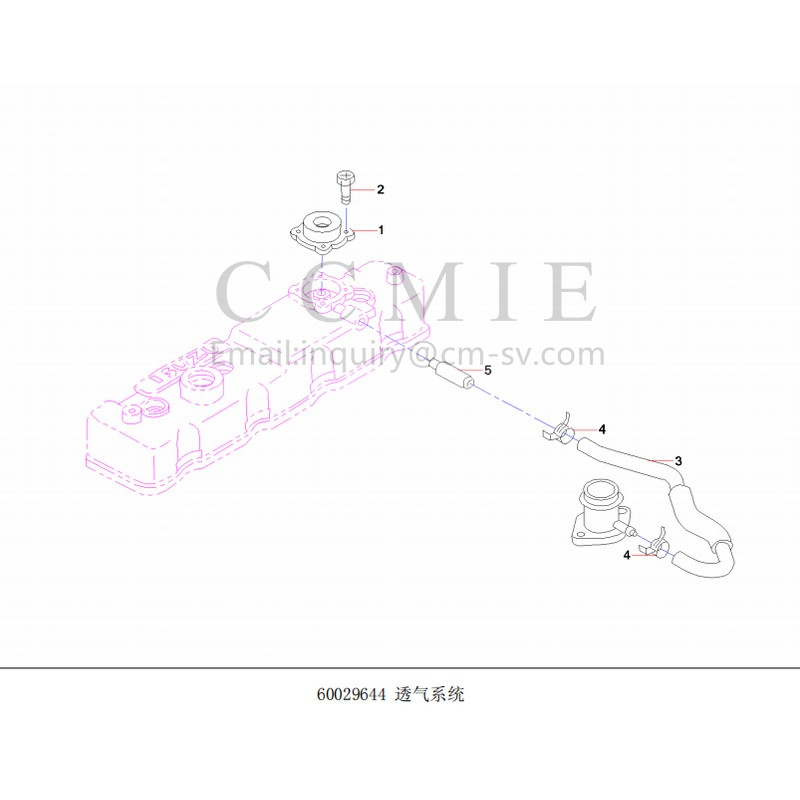 China 60029644 Ventilation System excavator spare parts manufacturers ...