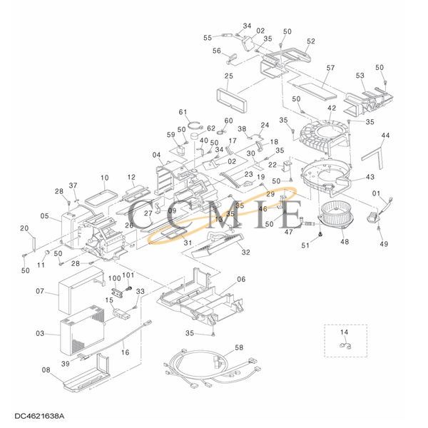 China 4654693 Housing HITACHI EX2600E-6 Electric Excavator spare parts ...