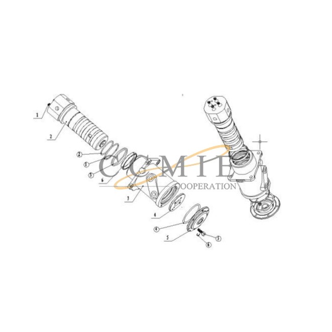 China 860120759 rotary shaft XCMG XE215C excavator 800305381
