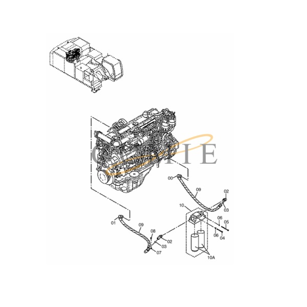 China 4466383 oil filter HITACHI ZAXIS 870H-3 HYDRAULIC EXCAVATOR spare ...
