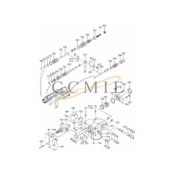 4654845 China 4654325 Pressure reducing valve HITACHI EX1200-6 HYDRAULIC ...